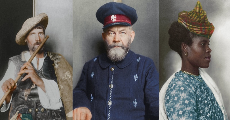 color photos of ellis island immigrants 100 years ago fb