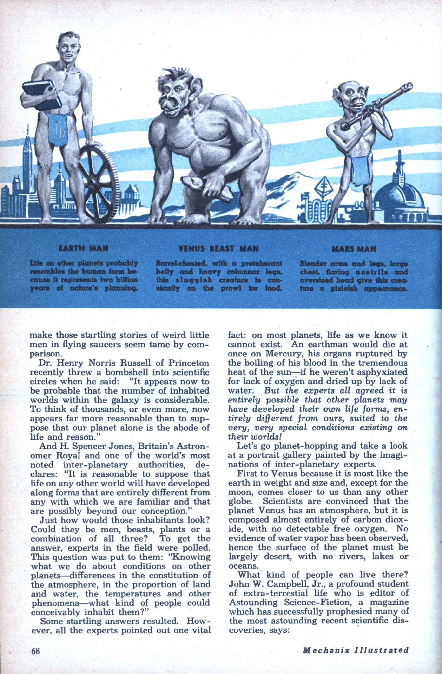 How Scientists Visualized REAL Flying Saucer Men in 1951 3 how scientists visualize the REAL Flying Saucer Men2