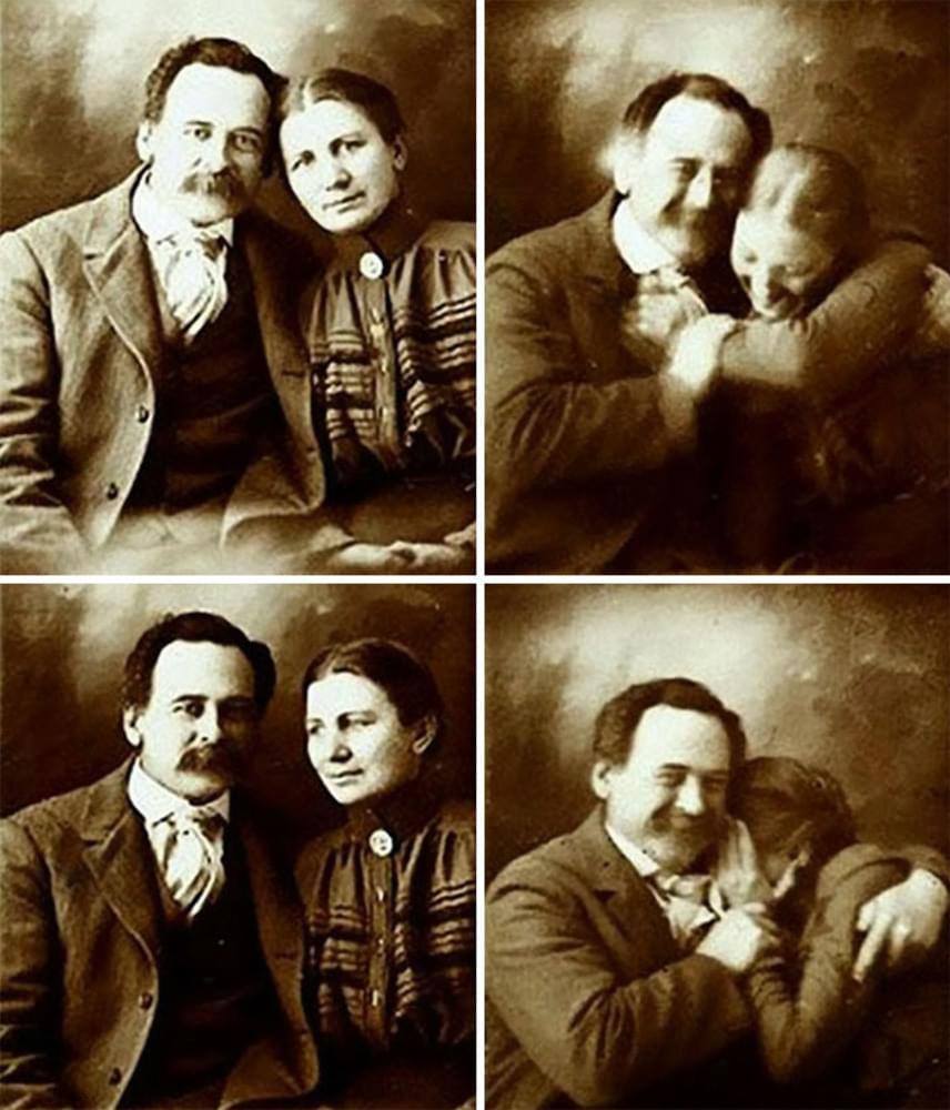 Victorian Couple Cannot Help Laughing When Having Their Picture Taken 1 victorian couple laugh picture photography