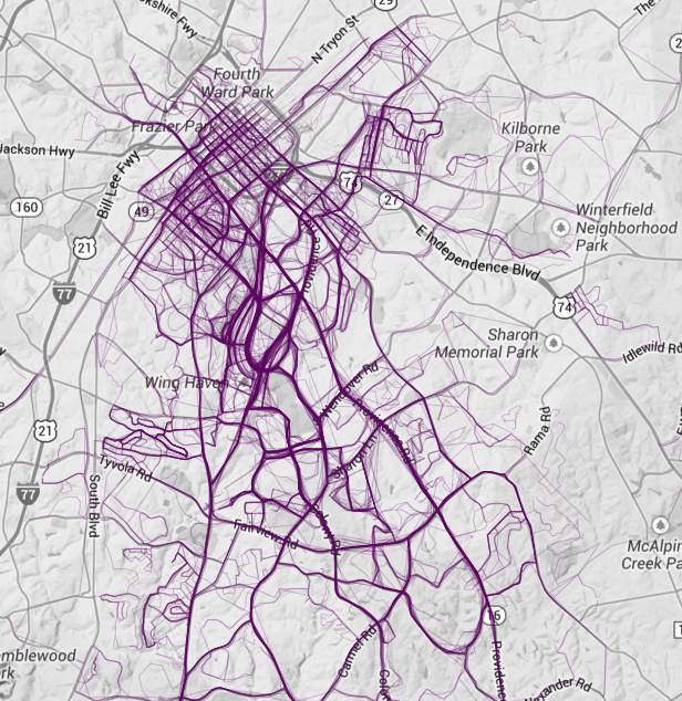 where people run charlotte